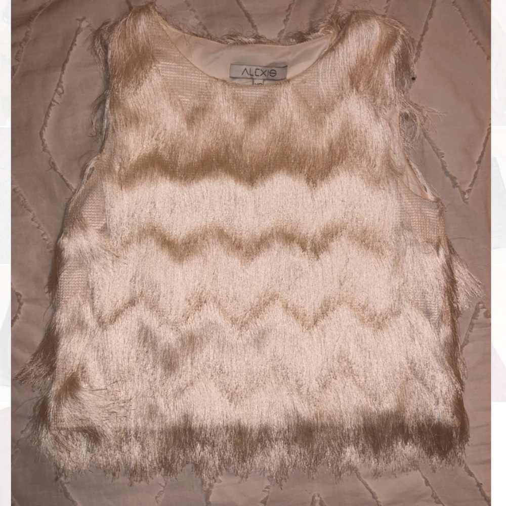 NWOTS Alexis White Flapper Top - Picture 2 of 3
